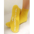 Yellow Adult XL Ankle Length Comfort Slipper Socks
